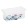 Toomax Contenitore multiuso easy box s,in plastica trasparente,con coperchio,capienza 9lt,cm 40x20xh.16