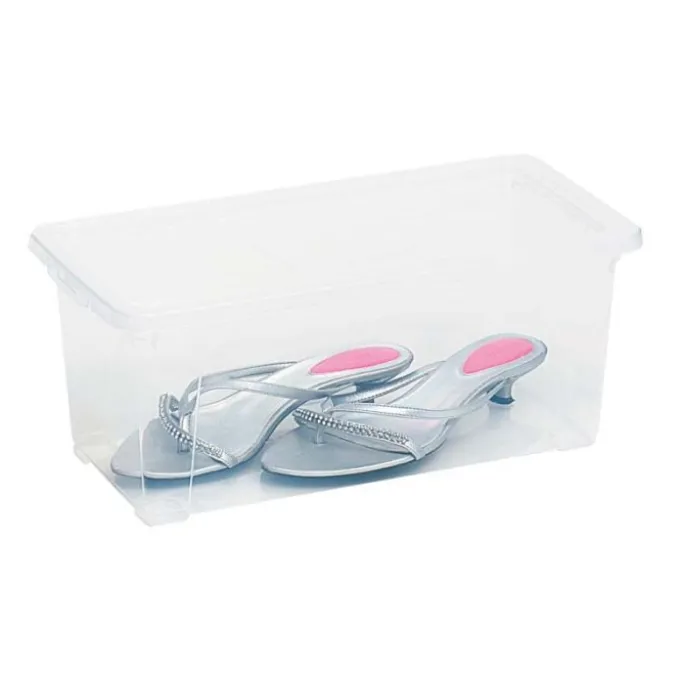 Toomax Contenitore multiuso easy box s,in plastica trasparente,con coperchio,capienza 9lt,cm 40x20xh.16