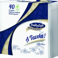 Tovaglioli bulky soft decorati, 38x38, 2 veli, 40 pz