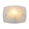 Trio lighting Applique spirelli vetro decoro cerchi 30x22