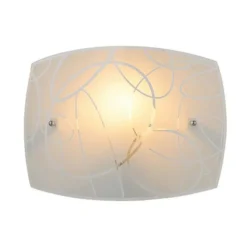 Trio lighting Applique spirelli vetro decoro cerchi 30x22