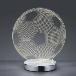 Trio lighting Lampada da tavolo globe led pallone, con variazione luce da cala a fredda , h.22 cm