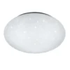 Trio lighting Plafoniera led putz, Ø 40 cm, 15 w = 1600 lumen, 4000 k, diffusore metacrilato effetto cielo stellato