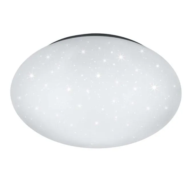 Trio lighting Plafoniera led putz, Ø 40 cm, 15 w = 1600 lumen, 4000 k, diffusore metacrilato effetto cielo stellato