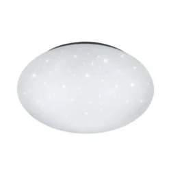 Trio lighting Plafoniera led putz, Ø 27 cm, 10 w = 960 lumen, 4000 k, diffusore metacrilato effetto cielo stellato