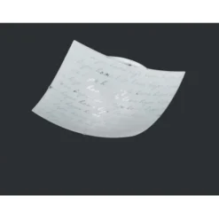 Trio lighting Plafoniera signa vetro decoro firma 40x40