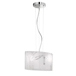 Trio lighting Sosp.spirelli rett.doppio vet.decoro cerchi l.40cm
