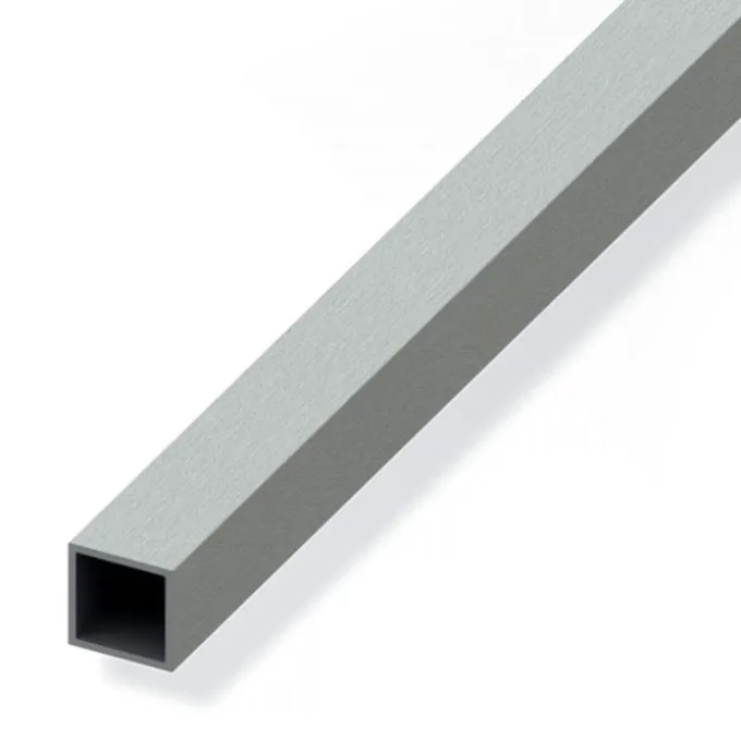 Tubo quadrato allum 20x20 inox spazz 1mt