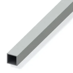 Tubo quadrato allum 15x15 inox spazz 1mt