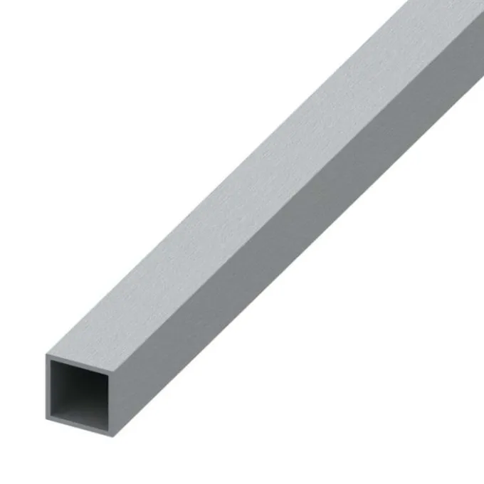 Tubo quadrato allum 10x10 inox spazz 1mt