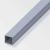 Tubo quadrato d.23.5 mm allum nat 1 mt