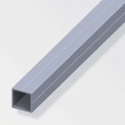 Tubo quadrato d.23.5 mm allum nat 1 mt