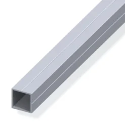 Tubo quadrato d.23.5 mm allum nat 0.3mt