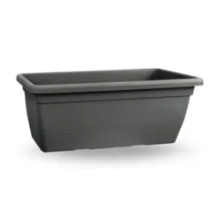 Tuscania Fioriera rettangolare anthea, 80 cm, colore antracite