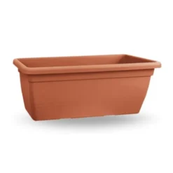 Tuscania Fioriera rettangolare anthea, 80 cm, colore terracotta