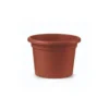 Tuscania Vaso cilindro, Ø 24xh.17 cm, colore terracotta