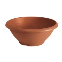 Tuscania Vaso ciotola campana, Ø 20xh.8 cm, colore terracotta