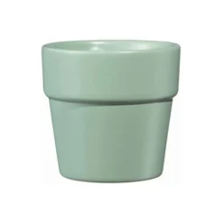 Tuscania Vaso lima mini, in ceramica, Ø 7xh.7 cm, linden green