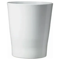 Tuscania Vaso merina, in ceramica smaltata, Ø 14xh.15 cm, bianco