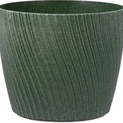 Tuscania Vaso mika eco wood, 15 cm, malachite verde