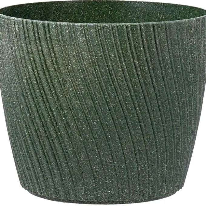 Tuscania Vaso mika eco wood, 15 cm, malachite verde