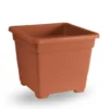 Tuscania Vaso quadrato, colore terracotta, 27 cm