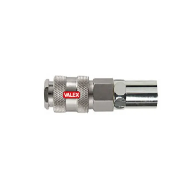 Valex Raccordo rapido con portagomma, 1/4" m, 4 pezzi