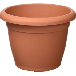 Vaso in plastica modello naxos colore terracotta diametro 20xh.15 cm